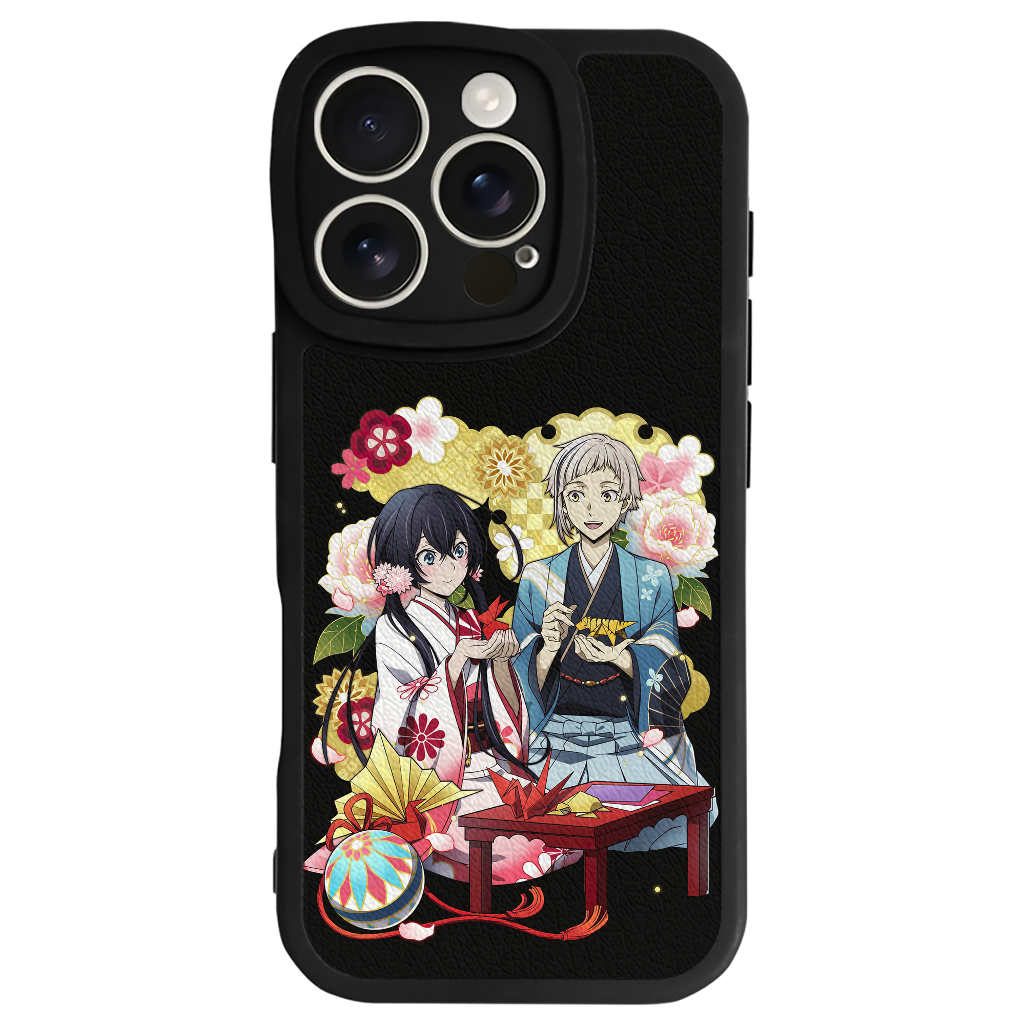 （画像用） 文豪ストレイドッグス Bungo Stray Dogs 【iPhone 16シリーズ対応】シリコンスマホケース（レザー調） 材質：シリコン